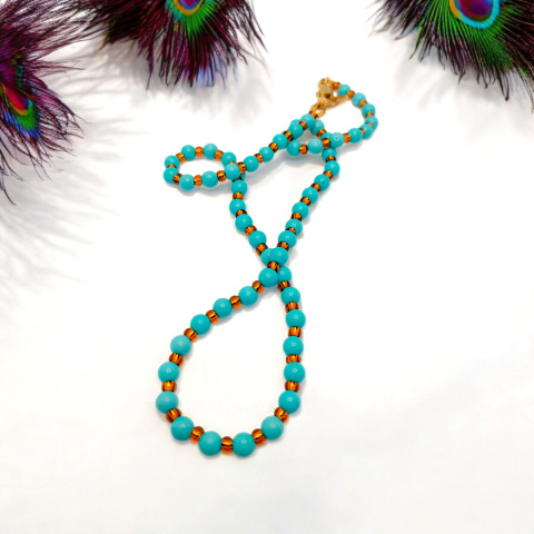 Choker z howlitem turkusowym